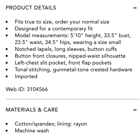 Free People Corduroy Black Byron Blazer Jacket XS - Picture 10 of 10